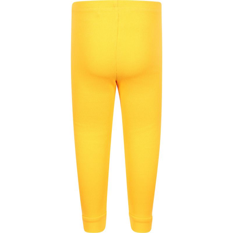 Ribbed logo leggings in yellow商品第2张图片规格展示