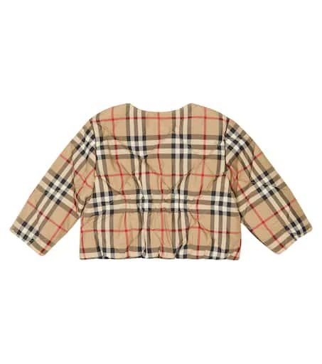 商品Burberry|婴幼儿 — Vintage Check绗缝格纹夹克,价格¥3718,第4张图片详细描述