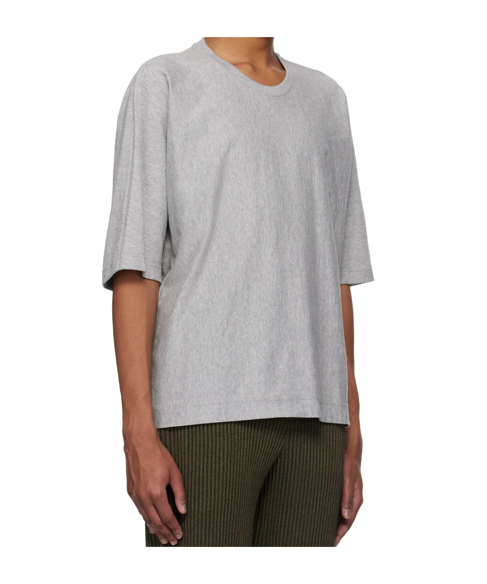 商品【商品预售7天】 Homme Plissé Issey Miyake|Homme Plissé Issey Miyake 男士T恤 HP56JK31012 灰色,价格¥1184,第3张图片详细描述