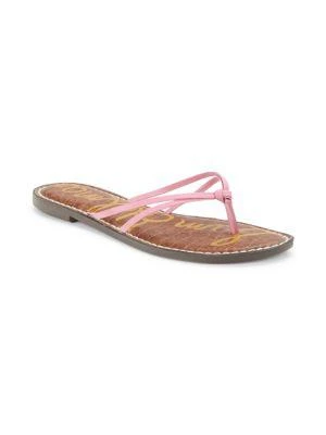 商品Sam Edelman|Gerianne Leather Flip Flops,价格¥158,第2张图片详细描述