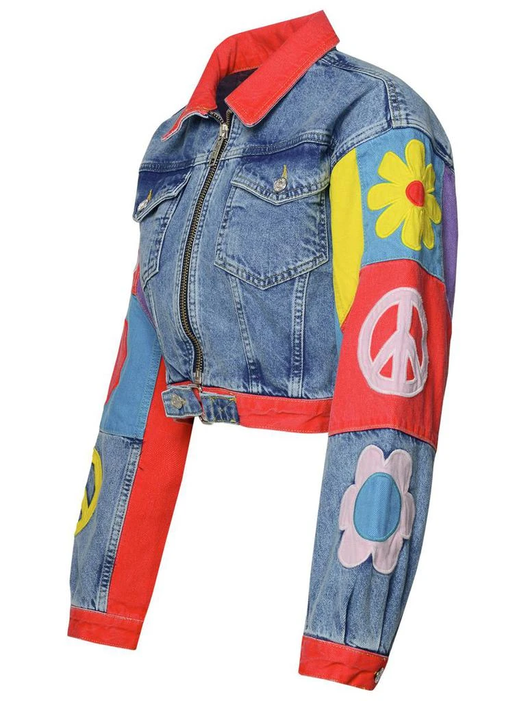 商品MOSCHINO JEANS|MOSCHINO JEANS PATTERNED DENIM JACKET,价格¥3919,第2张图片详细描述