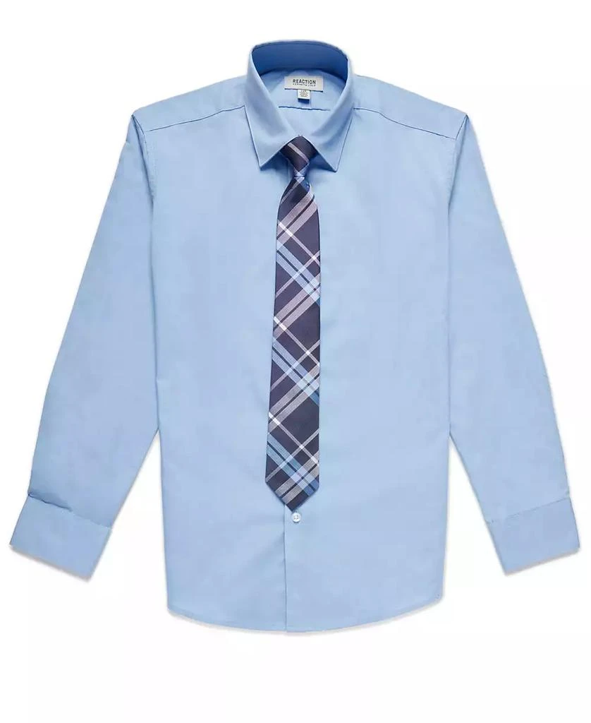 商品Kenneth Cole|Big Boys Solid Classic Shirt and Tie Set,价格¥169,第4张图片详细描述