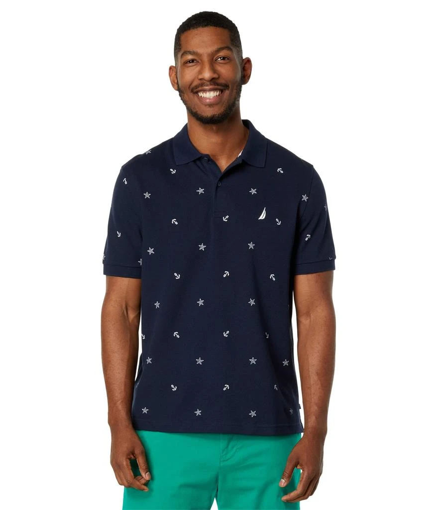 商品Nautica|Classic Fit Printed Performance Deck Polo,价格¥268,第1张图片