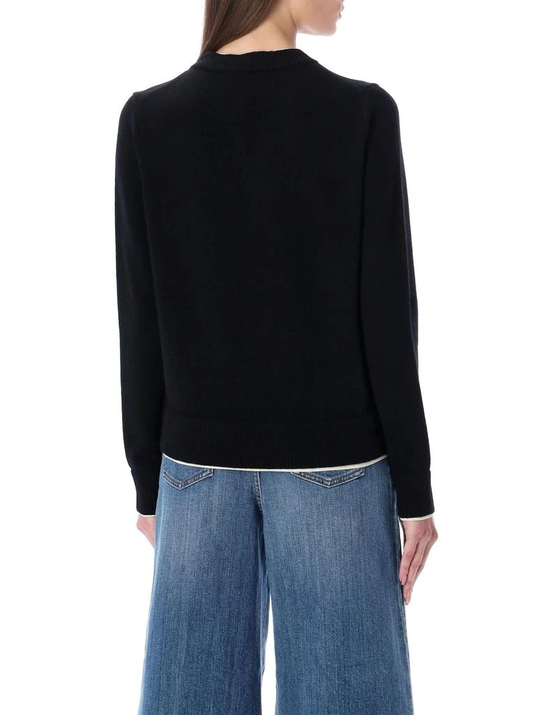 商品Tory Burch|Tory Burch Double Layer Crewneck Knitted Sweater,价格¥3783,第4张图片详细描述