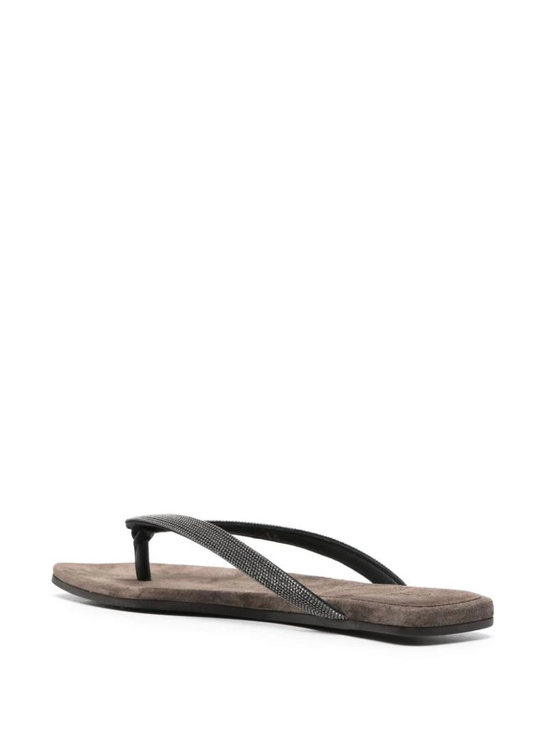 商品Brunello Cucinelli|LEATHER FLIP FLOPS,价格¥4964,第4张图片详细描述