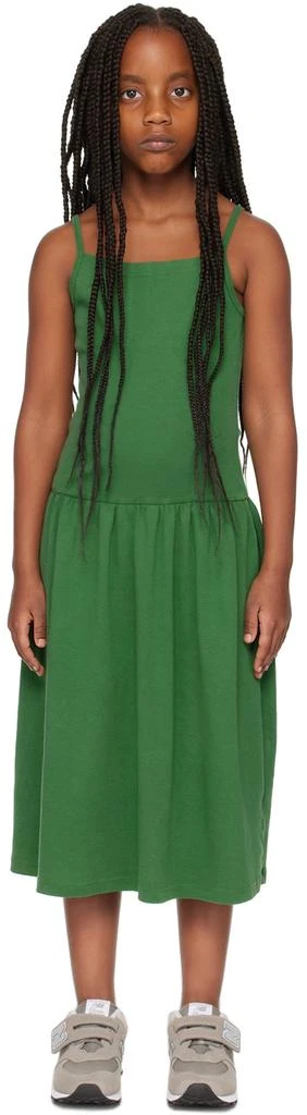 商品Gil Rodriguez|SSENSE Exclusive Kids Green Lapointe Dropwaist Dress,价格¥164,第1张图片