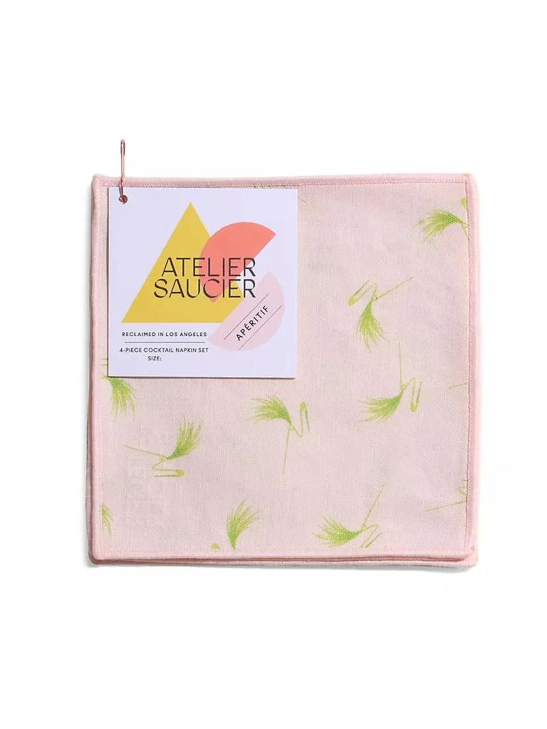 商品Atelier Saucier|Flamingo Pin Cocktail Napkin 4-Piece Set,价格¥269,第1张图片