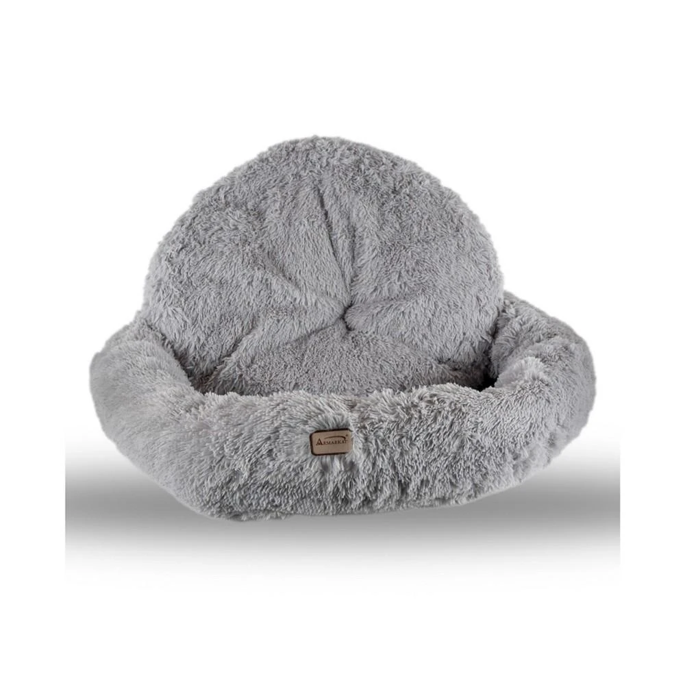 商品Hybrid Apparel|Armarkat Extra Large, Fluffy Gray Round Cat Bed,价格¥886,第2张图片详细描述