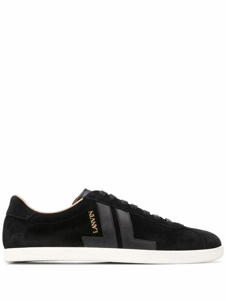 商品Lanvin|Lanvin women's black leather sneakers,价格¥3252,第1张图片