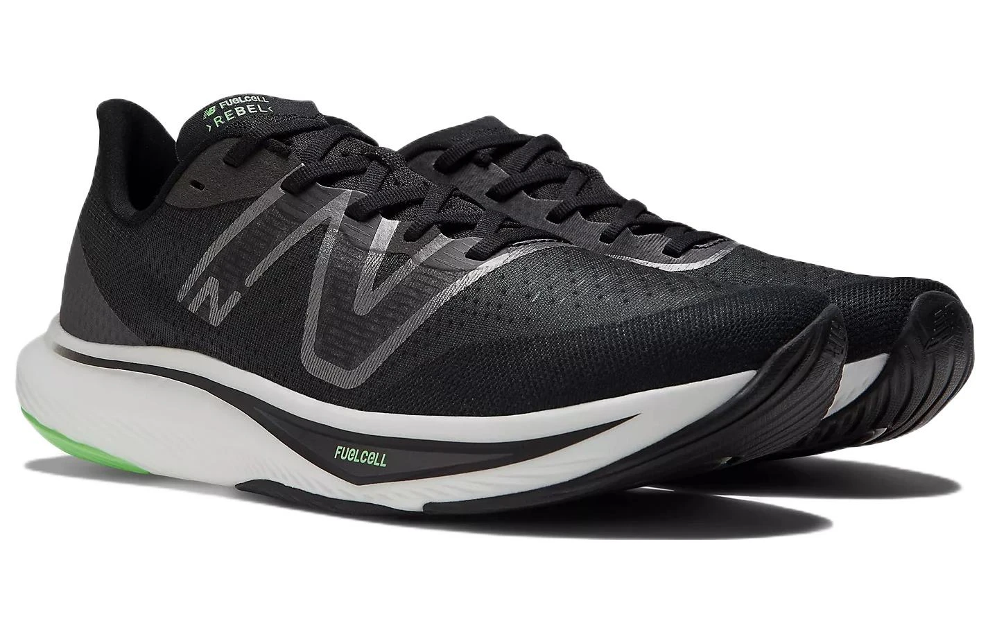商品[国内直发] New Balance|NB FuelCell 菁英舒适 织物耐磨防滑透气轻便 低帮 训练跑步鞋 男款 黑白,价格¥475,第4张图片详细描述