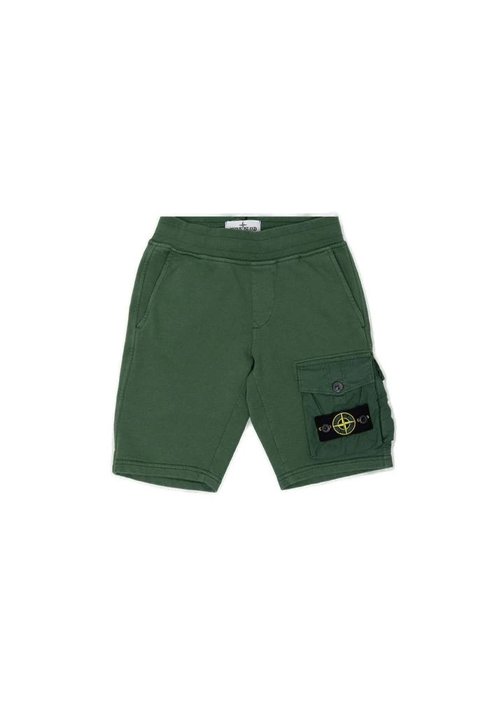 商品Stone Island Junior|Stone Island Junior Elasticated Waistband Bermuda Shorts,价格¥850-¥1103,第1张图片