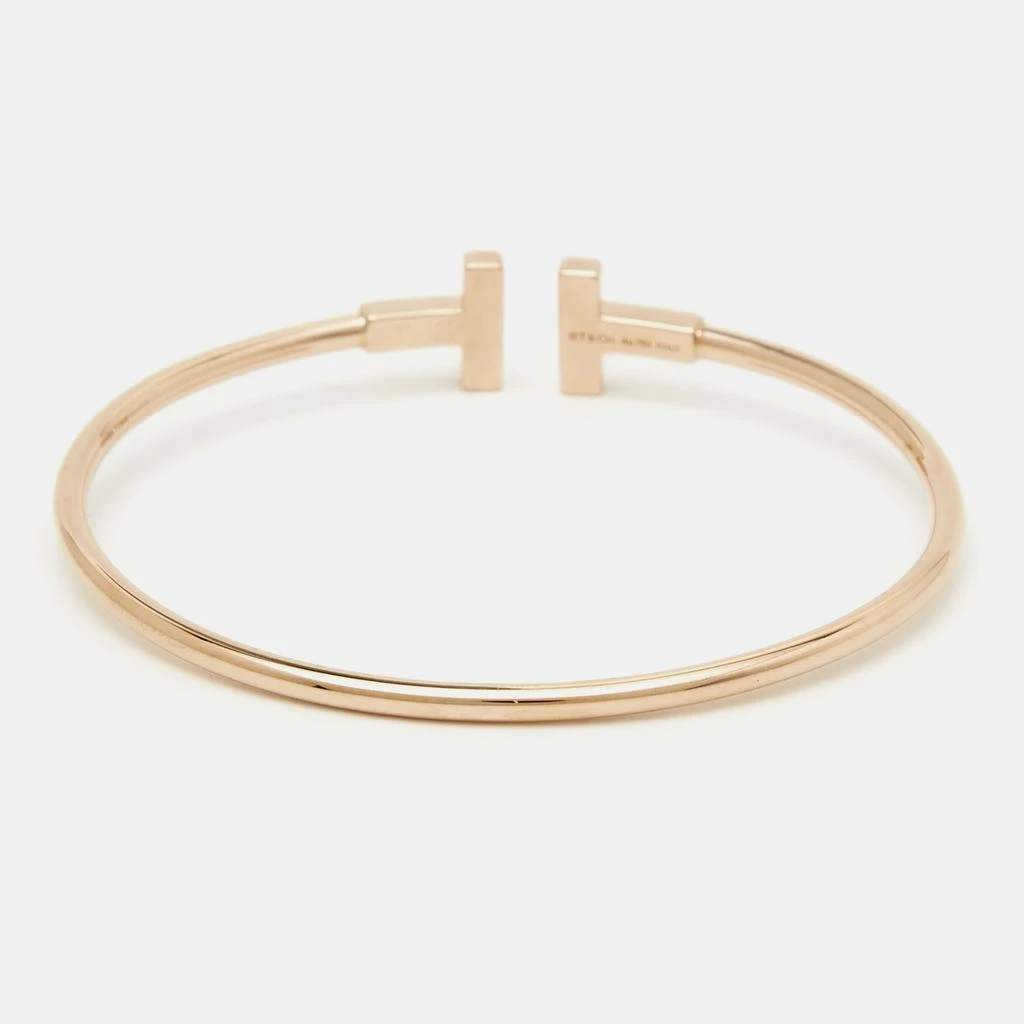 商品[二手商品] Tiffany & Co.|Tiffany  & Co. Tiffany T Diamond 18k Rose Gold Wire Bracelet,价格¥23150,第3张图片详细描述