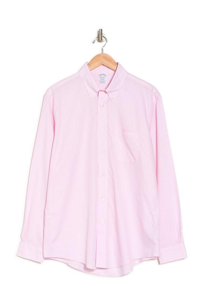商品Brooks Brothers|Micro Gingham Regent Fit Sport Shirt,价格¥479,第5张图片详细描述