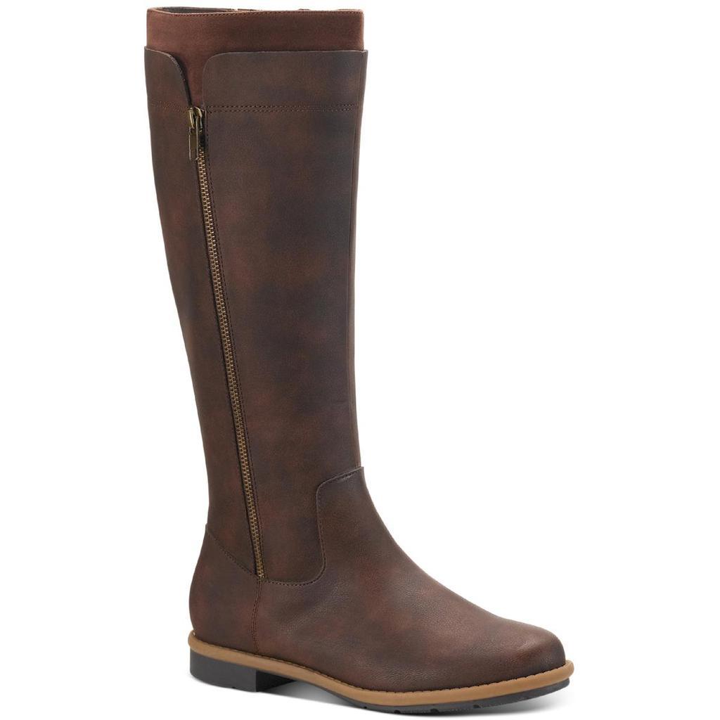 商品Style & Co|Style & Co. Womens Olliee Faux Leather Wide Calf Knee-High Boots,价格¥267,第1张图片