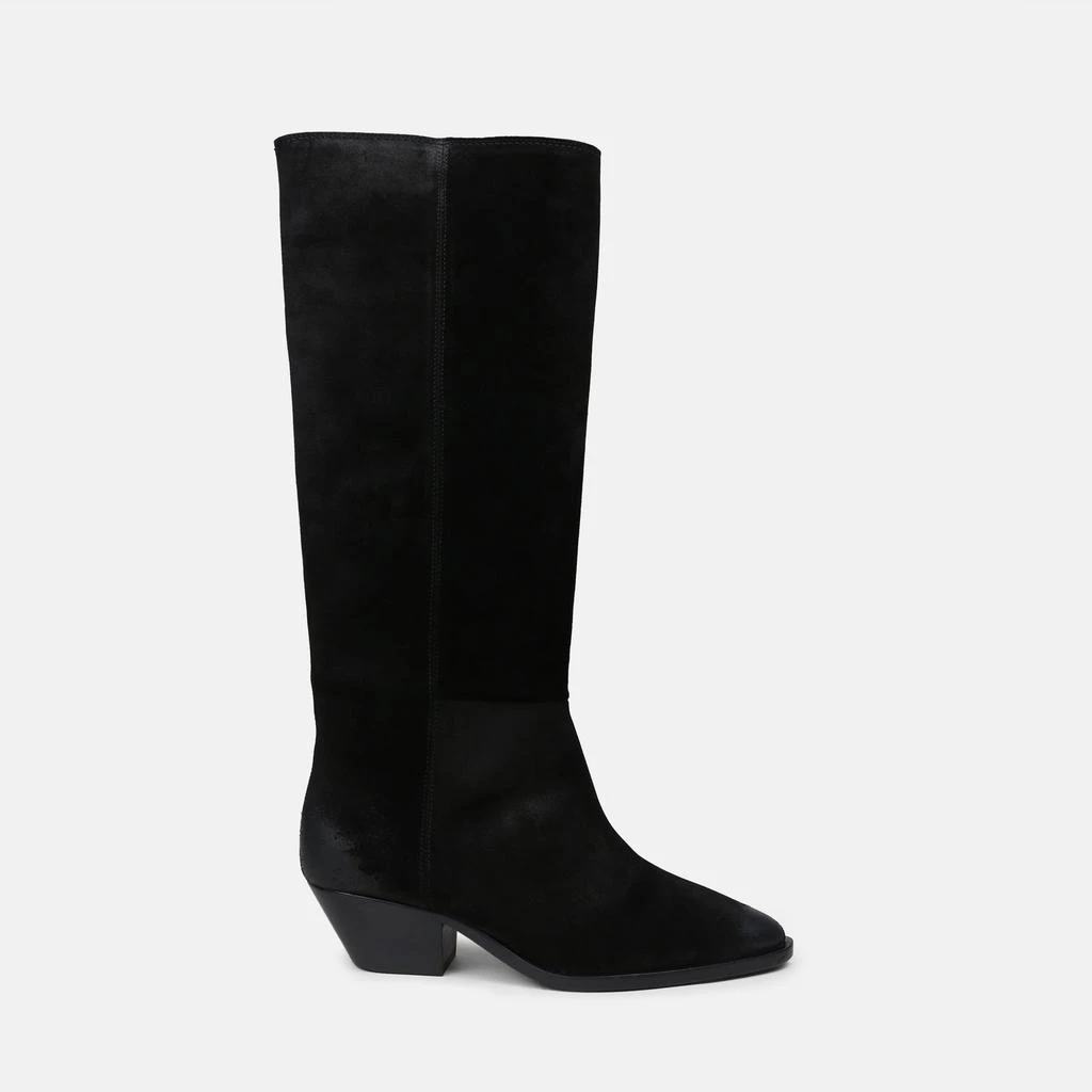 商品ROYAL REPUBLIQ|HUNTER SUEDE HIGH BOOT BLACK,价格¥1649,第1张图片