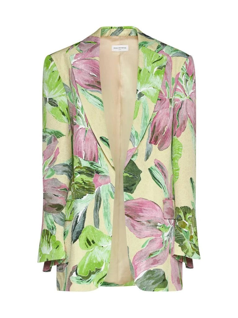 商品Dries Van Noten|Dries Van Noten Floral Printed Long-Sleeved Blazer,价格¥4843,第1张图片