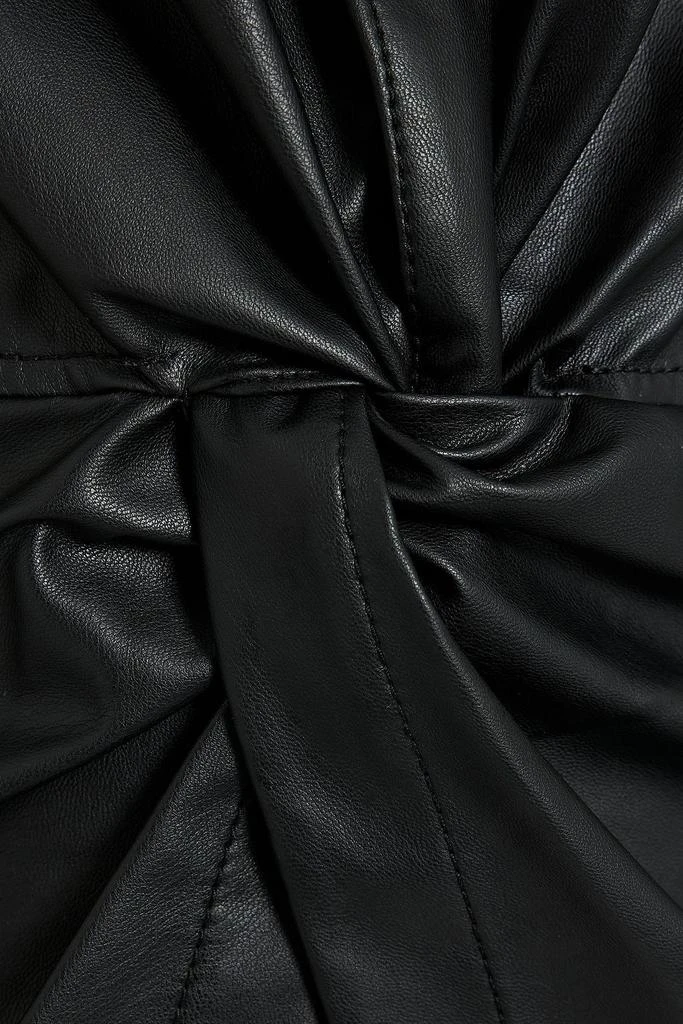 商品SIMKHAI|Louisa twist-front faux leather shirt,价格¥1332,第4张图片详细描述