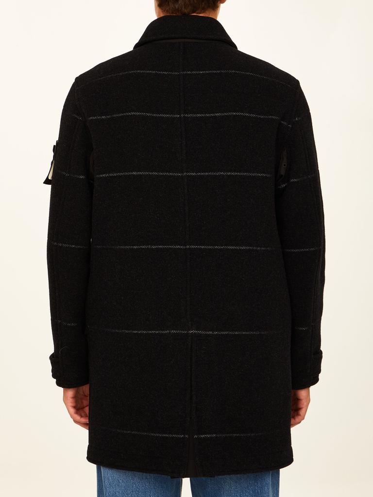 商品Stone Island|Anthracite wool coat,价格¥6618,第6张图片详细描述