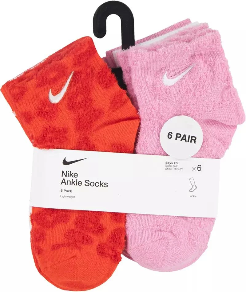 商品NIKE|Nike Girls' Your Move 6 Pack Ankle Socks,价格¥124,第3张图片详细描述