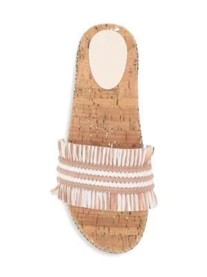 商品Coach|Brayden Raffia Sandals,价格¥395,第5张图片详细描述