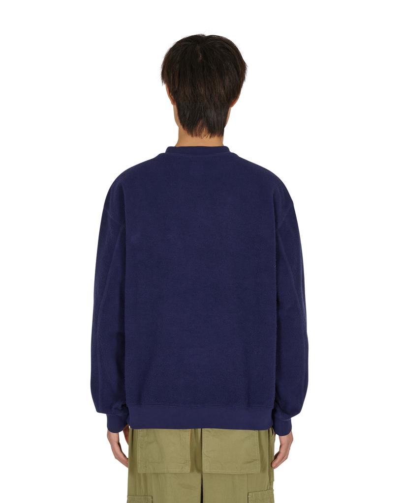 Slime Reverse Fleece Crewneck Sweatshirt Blue商品第4张图片规格展示