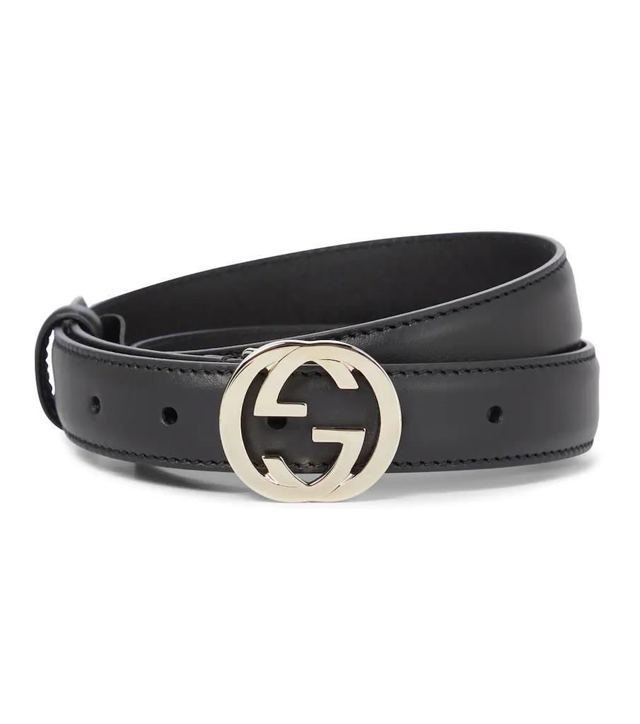 商品Gucci|GG leather belt,价格¥2596,第1张图片