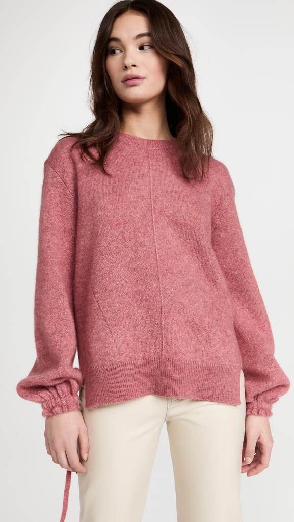 3.1 Phillip Lim 蓬松羊驼绒混纺褶饰袖口毛衣商品第2张图片规格展示