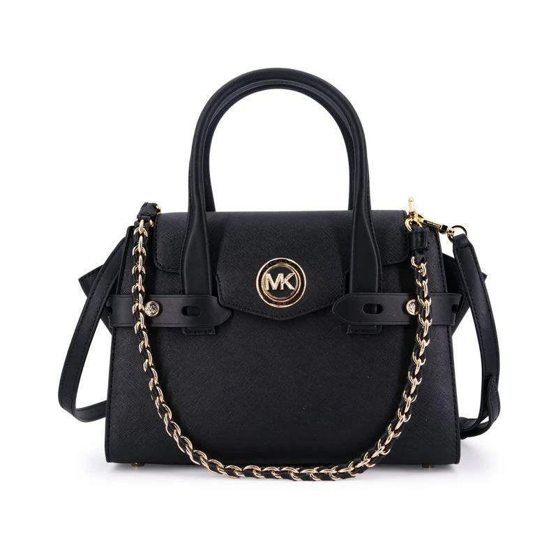 商品Michael Kors|Michael Kors/MK 迈克高仕 女士Carmen小号皮质手提包单肩斜挎包 30S0GNMS1L BLACK,价格¥3405,第1张图片