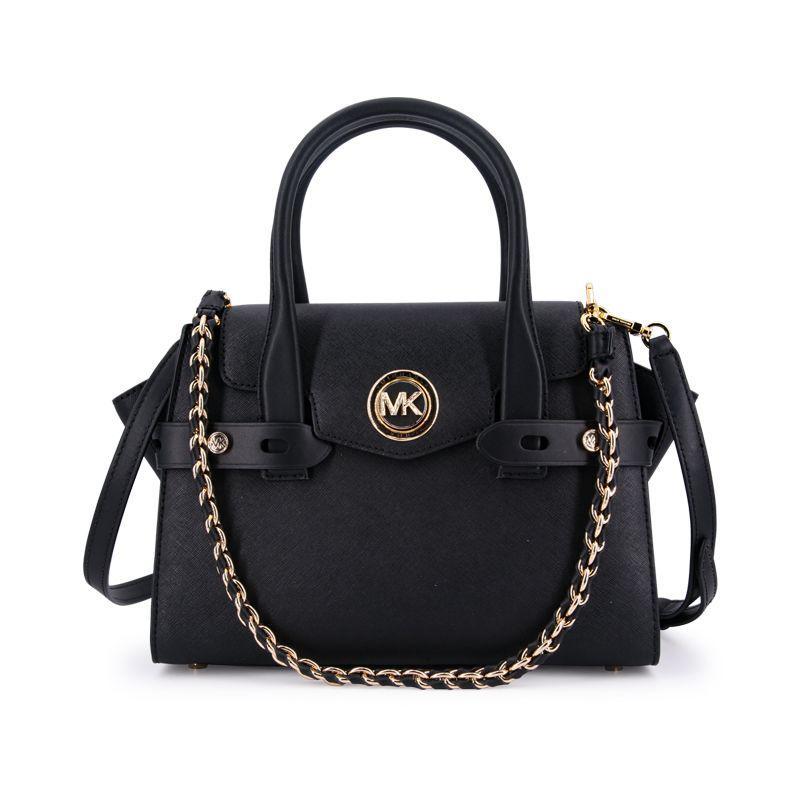 商品Michael Kors|Michael Kors/MK 迈克高仕 女士Carmen小号皮质手提包单肩斜挎包 30S0GNMS1L BLACK,价格¥3394,第1张图片