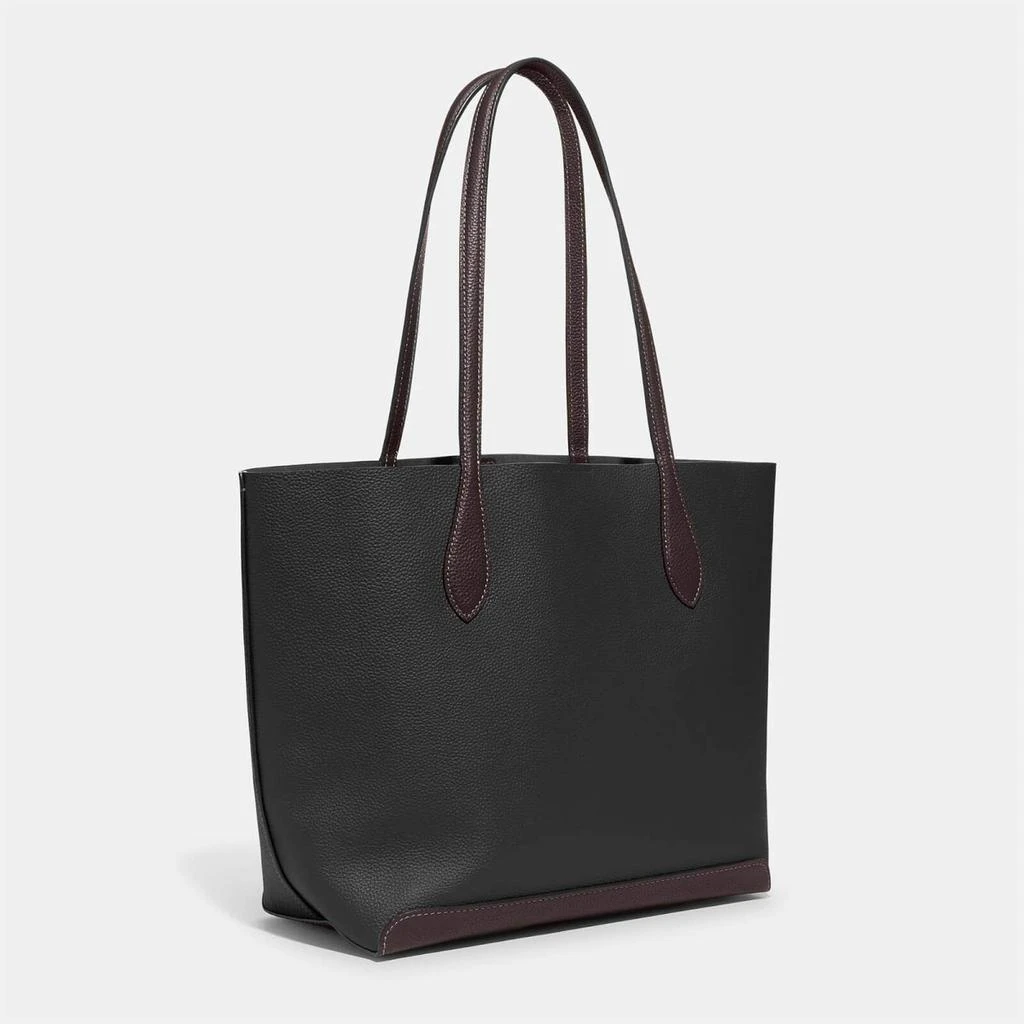 商品Coach|Coach Women's Colourblock Leather Kia Tote Bag - Black Multi,价格¥1383,第4张图片详细描述