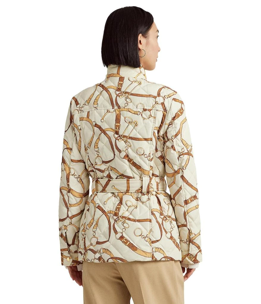 商品Ralph Lauren|Belting-Print Diamond-Quilted Down Coat,价格¥1896,第2张图片详细描述