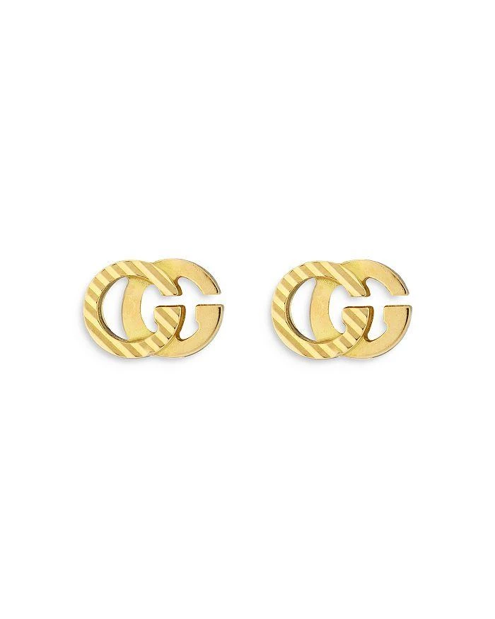 商品Gucci|18K Yellow Gold Double G Stud Earrings,价格¥5782,第1张图片