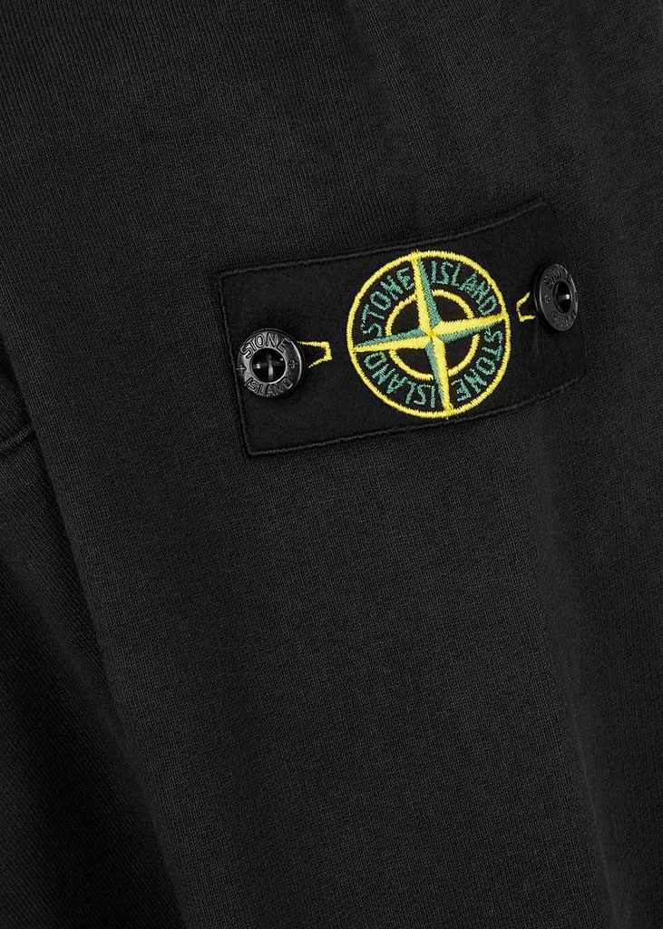 商品Stone Island|KIDS Black hooded cotton sweatshirt (10-12 years),价格¥1641,第2张图片详细描述