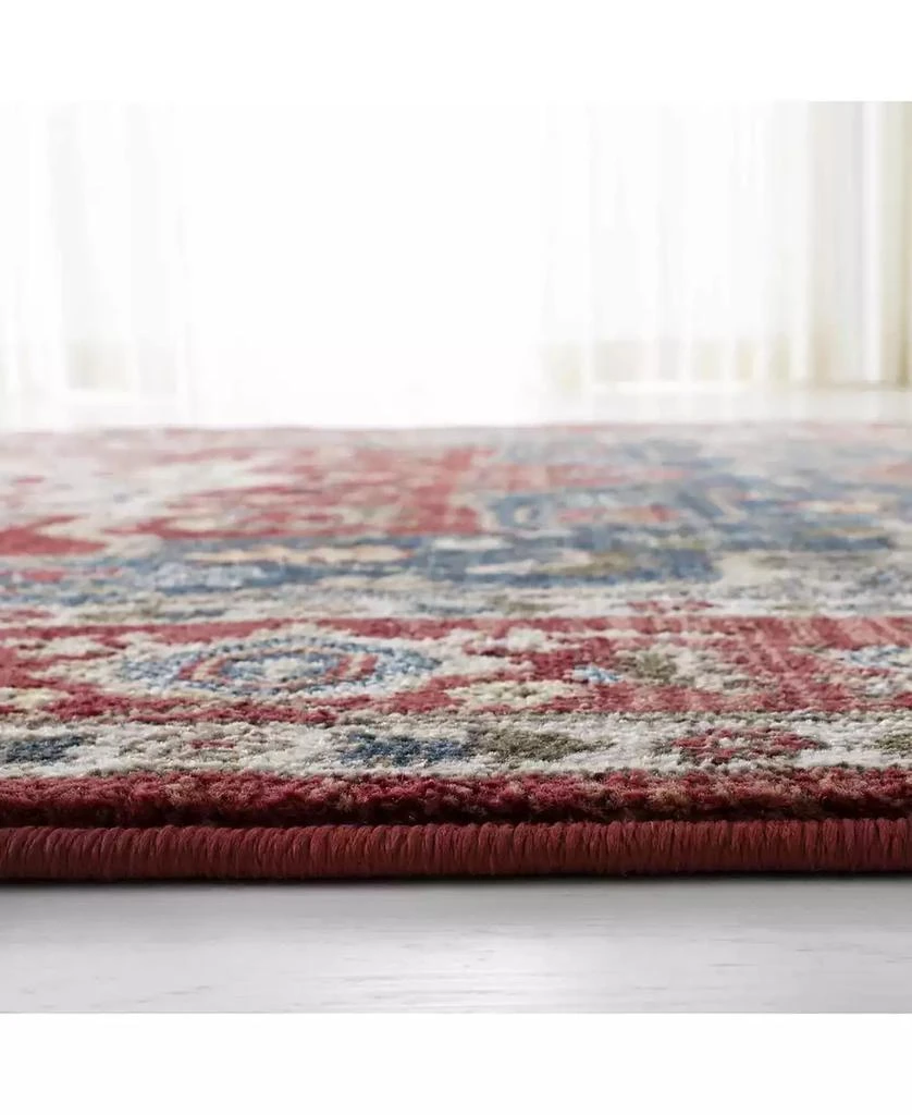 Camille LRL1225A Red and Navy 5'1" X 7'6" Area Rug 商品