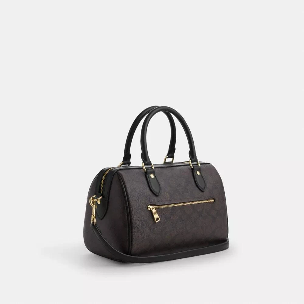 商品Coach|Rowan Satchel Bag In Signature Canvas,价格¥1386,第4张图片详细描述