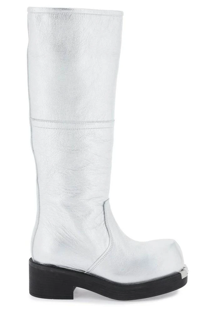 商品MM6|MM6 Maison Margiela Round Toe Knee-High Boots,价格¥3013,第1张图片