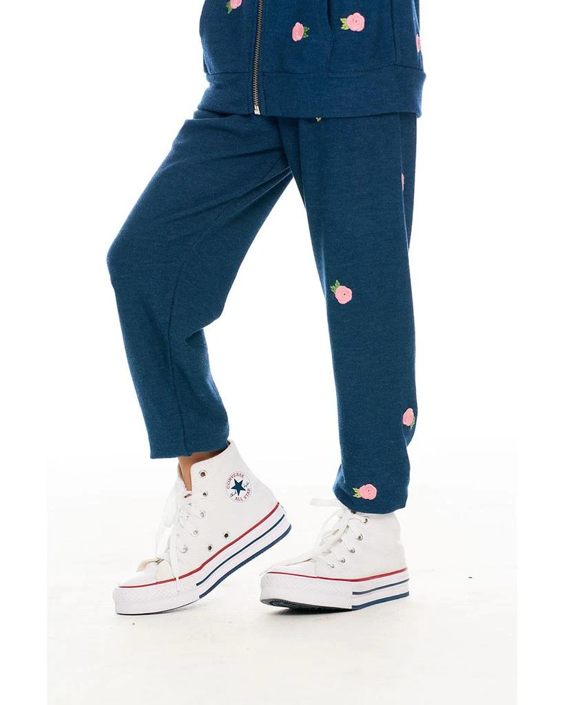 商品Chaser|Girls' Floral Detail Jogger Pants - Little Kid,价格¥278,第1张图片详细描述