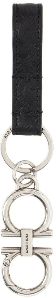 商品Salvatore Ferragamo|Black Gancini Keychain,价格¥900,第2张图片详细描述