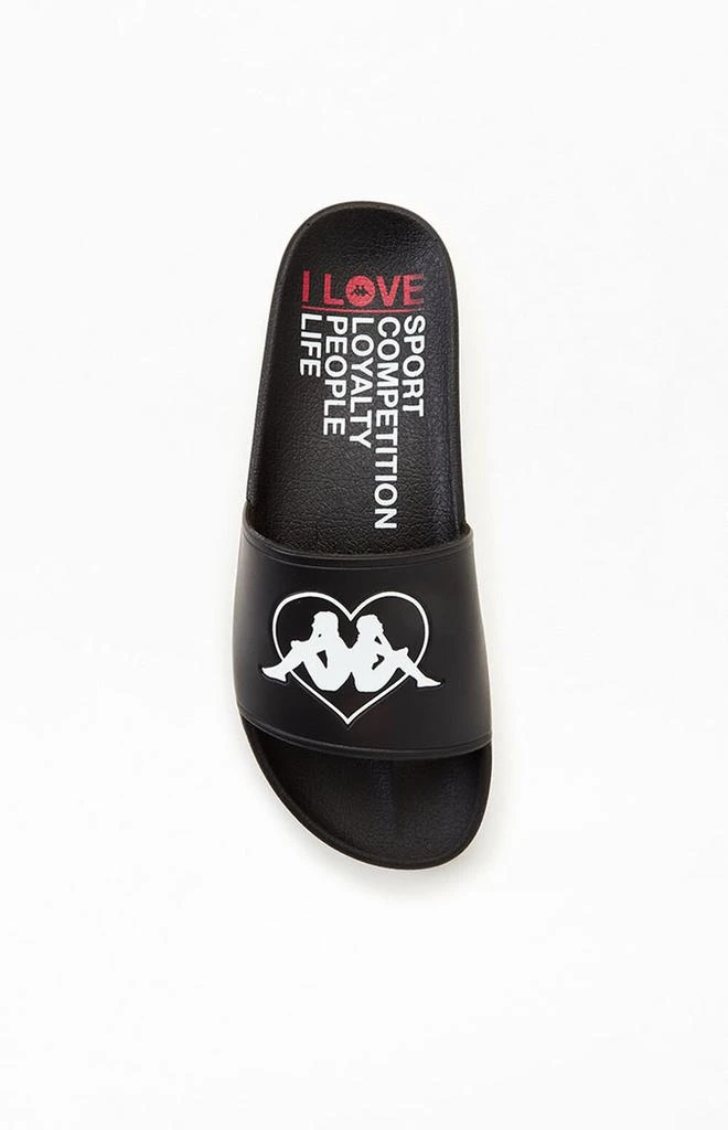 商品Kappa|Women's Black Authentic Aasiaat 1 Slide Sandals,价格¥90,第5张图片详细描述