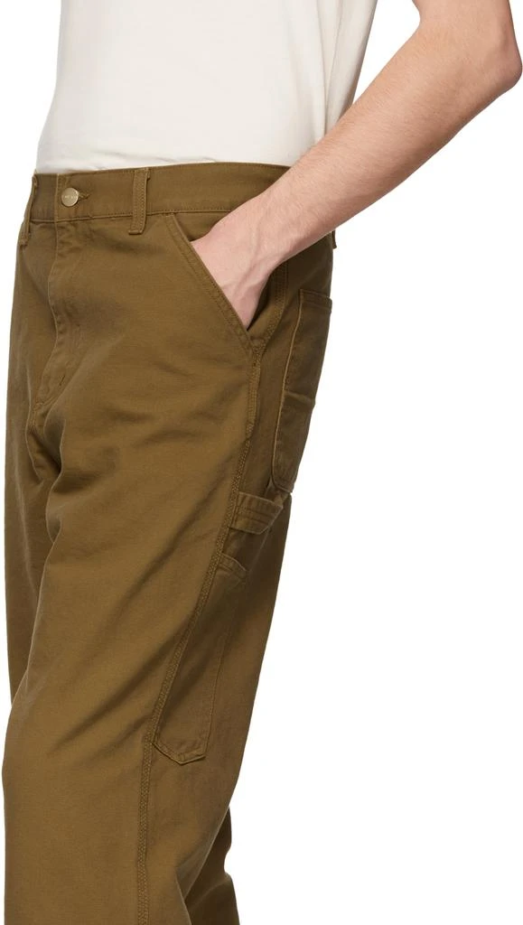 商品Carhartt WIP|Brown Single Knee Trousers,价格¥1020,第4张图片详细描述