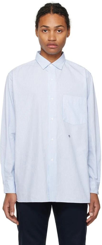 商品Nanamica|White & Blue Wind Shirt,价格¥1139,第1张图片