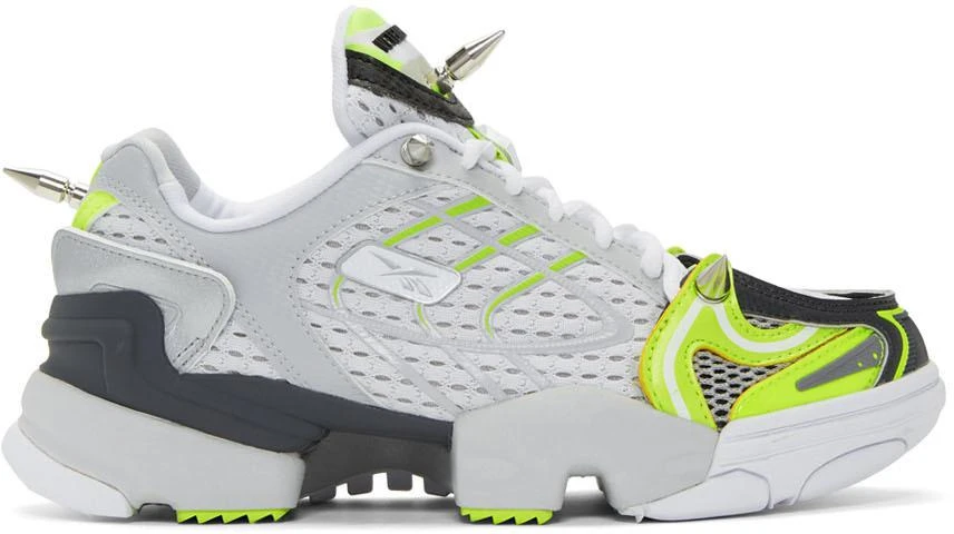 商品Vetements|Grey & Yellow Reebok Edition Spike Runner 400 Sneakers,价格¥2350,第1张图片