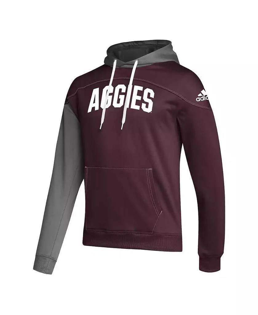 商品Adidas|Men's Maroon Texas A&M Aggies Block Stadium Pullover Hoodie,价格¥485,第2张图片详细描述