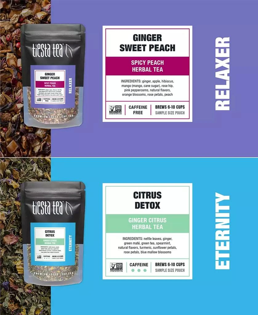 商品Tiesta Tea|Detox Sampler Dry Flight Tea,价格¥221,第2张图片详细描述