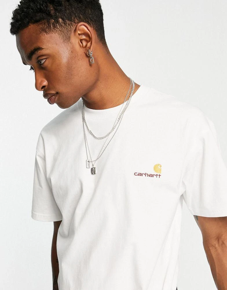 商品Carhartt WIP|Carhartt WIP american script relaxed t-shirt in white,价格¥394,第3张图片详细描述