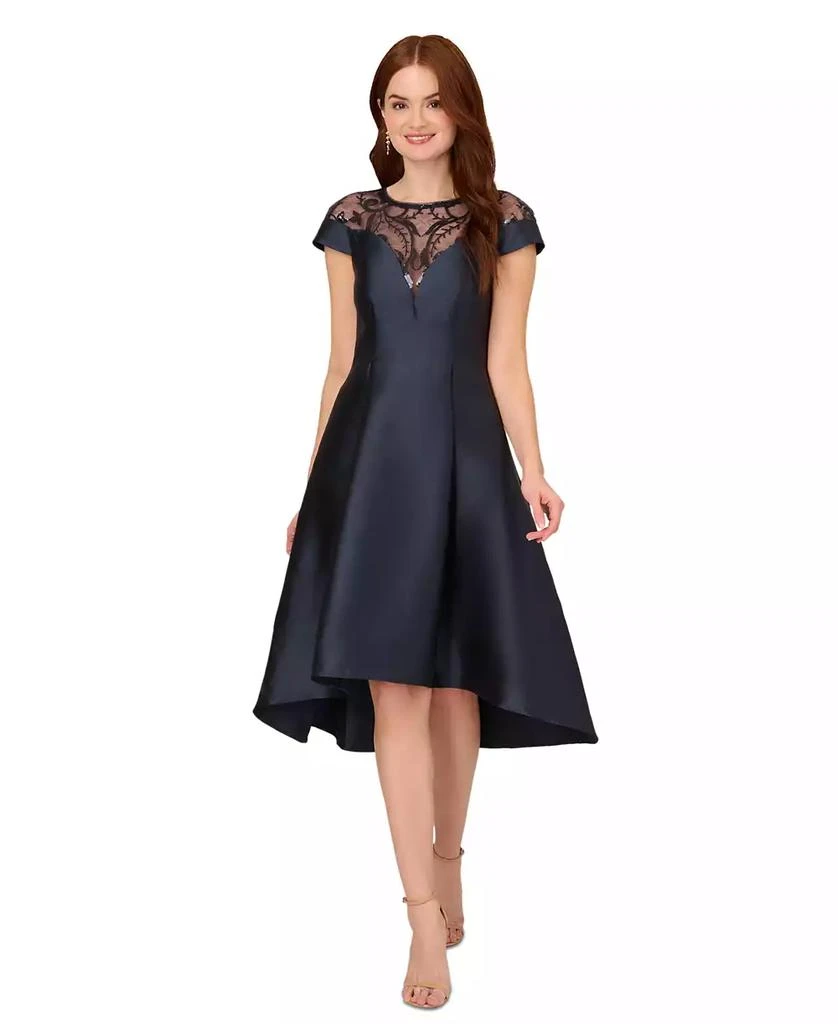 商品Adrianna Papell|Women's Mikado High-Low Party Dress,价格¥519,第1张图片