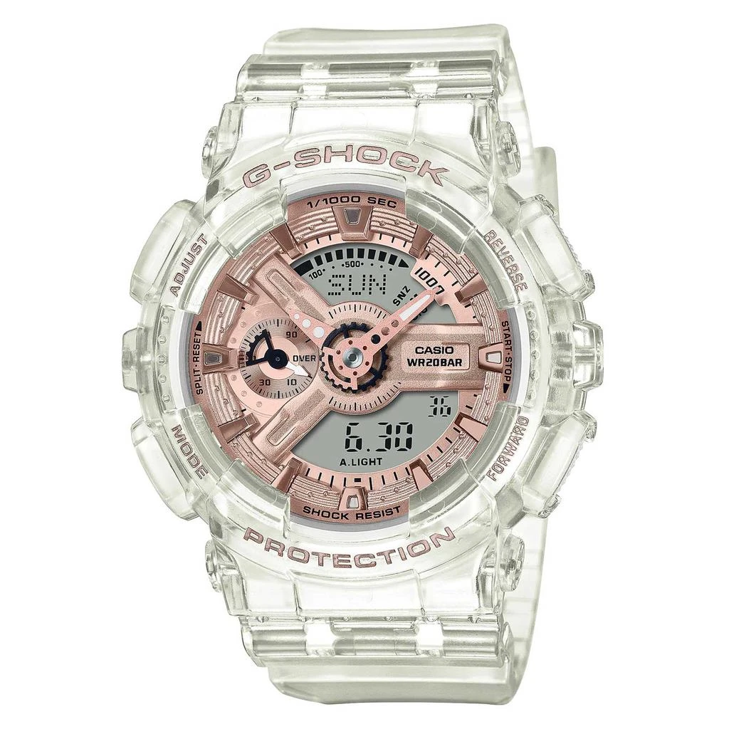 商品Casio|Casio Women's Watch - G-Shock Ana-Digi Dial Translucent Resin Strap | GMAS110SR-7A,价格¥689,第1张图片