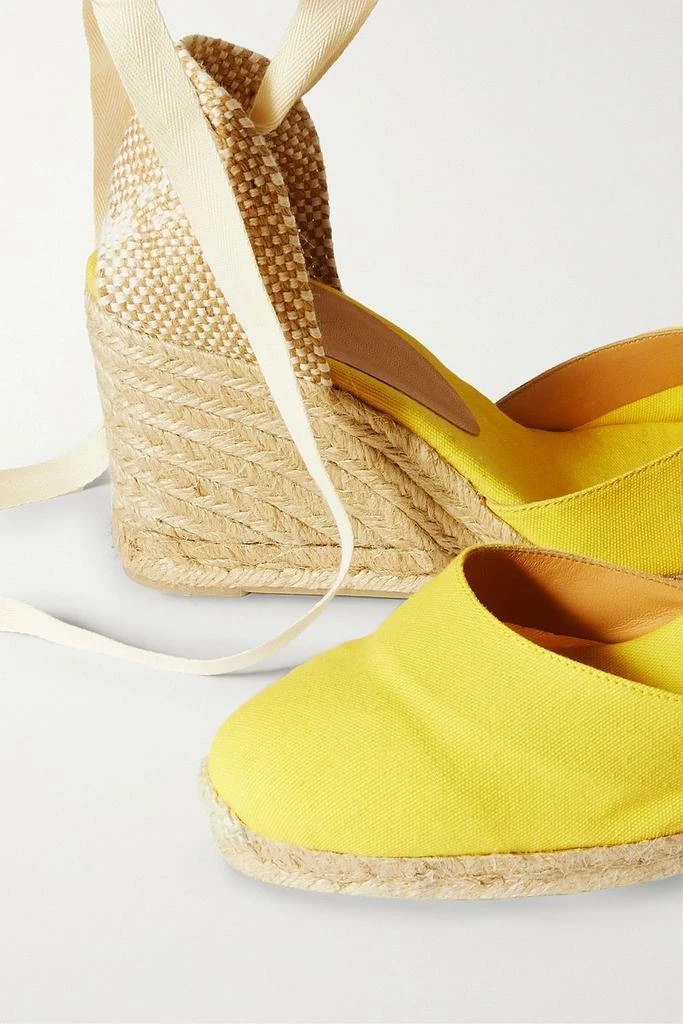 商品CASTAÑER|Carina 80 canvas wedge espadrilles,价格¥443,第4张图片详细描述