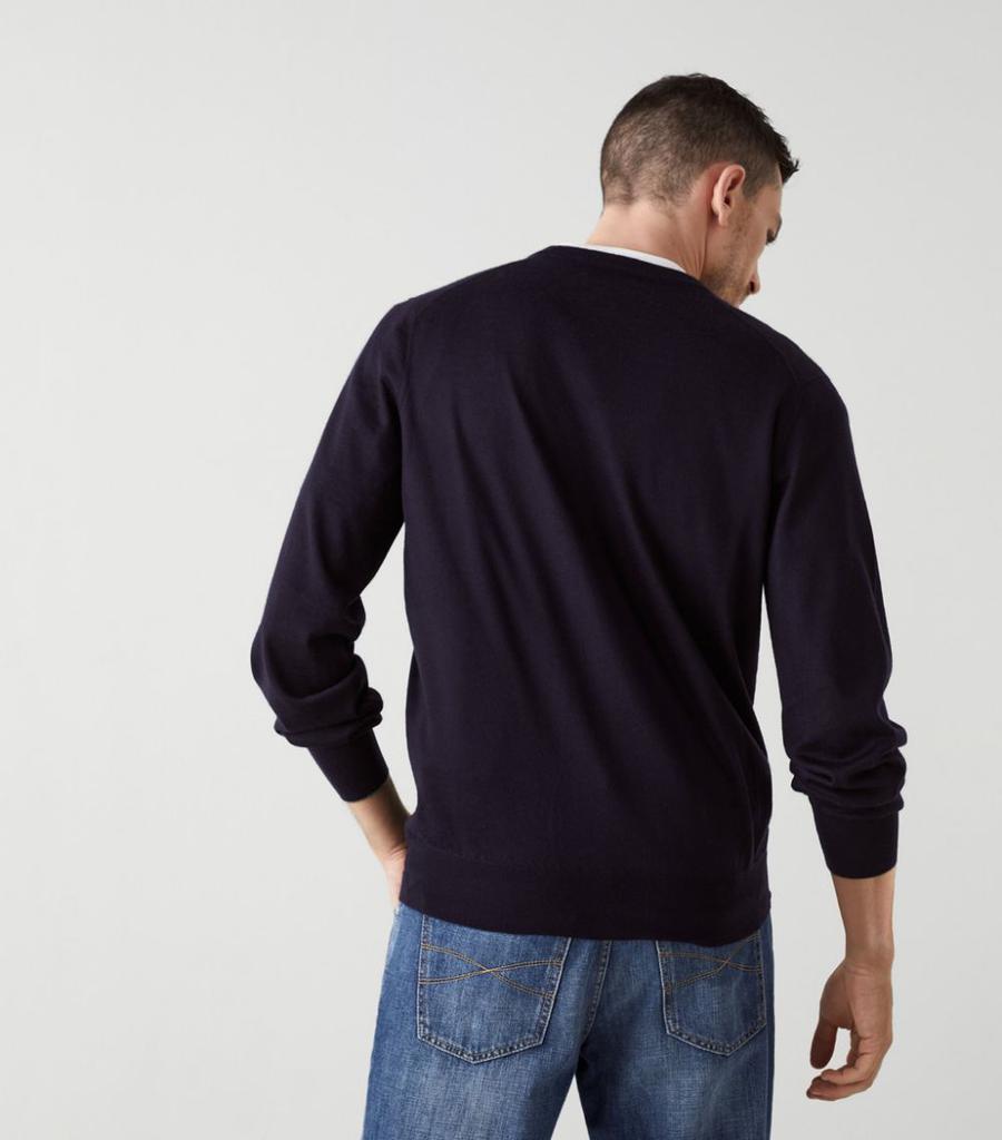 Cashmere-Silk V-Neck Sweater商品第7张图片规格展示