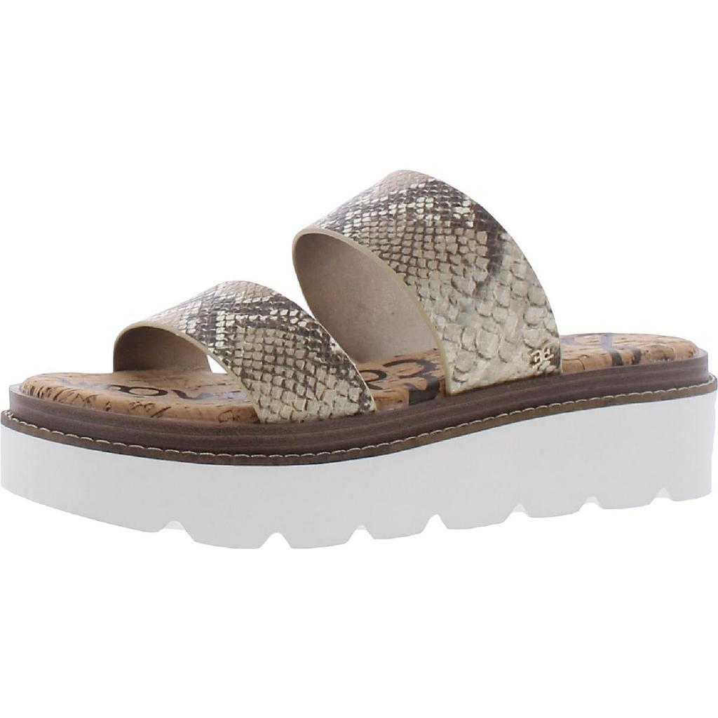 商品Sam Edelman|Sam Edelman Womens Raul Open Toe Slip On Flatform Sandals,价格¥184-¥582,第4张图片详细描述